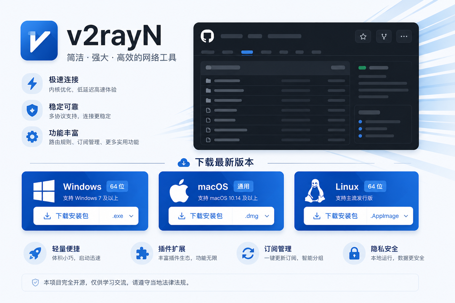 V2RayN电脑客户端最新版下载入口与界面预览